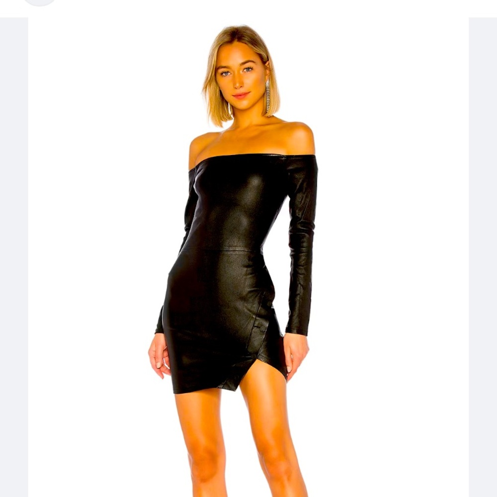 Authentic RTA lambskin leather dress